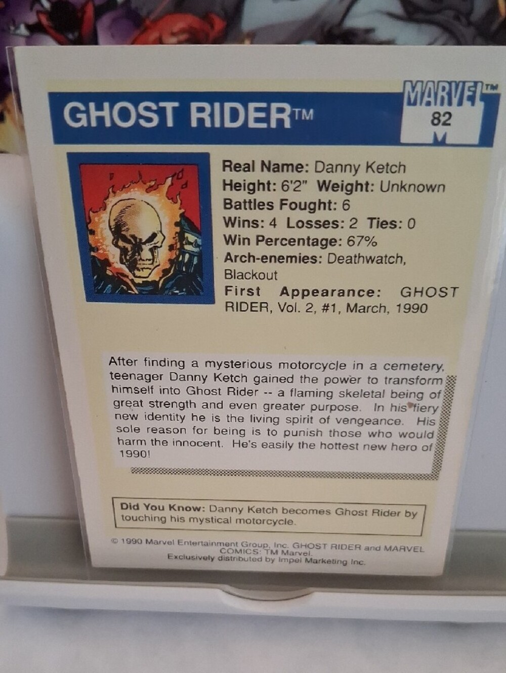 Ghost Rider™ Men's Graphic Jacket - Blue - Picture 3 of 4